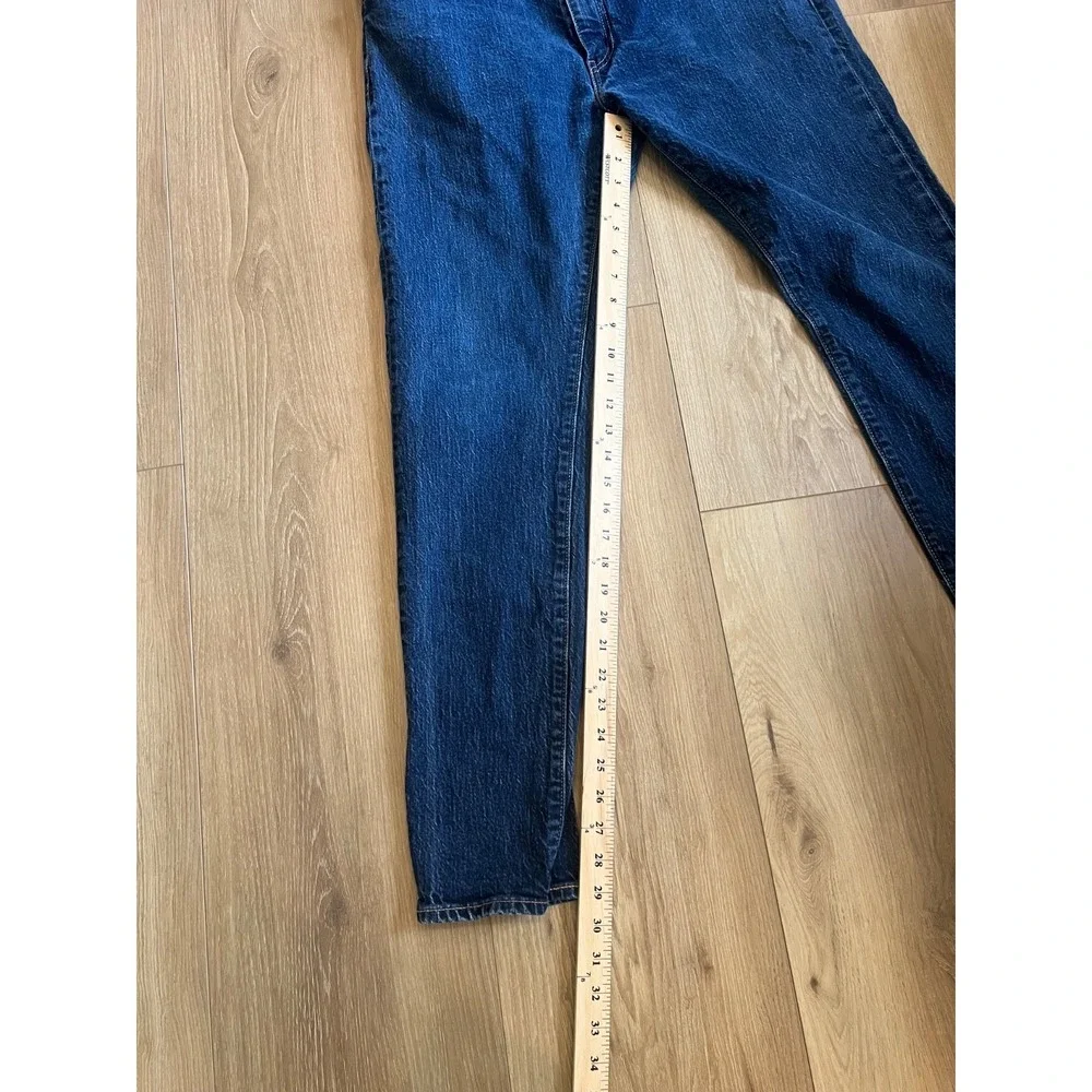 Levi's 512 Premium Lot Jeans Men's 36x32 Dark Wash Straight Taper Denim Red Tab